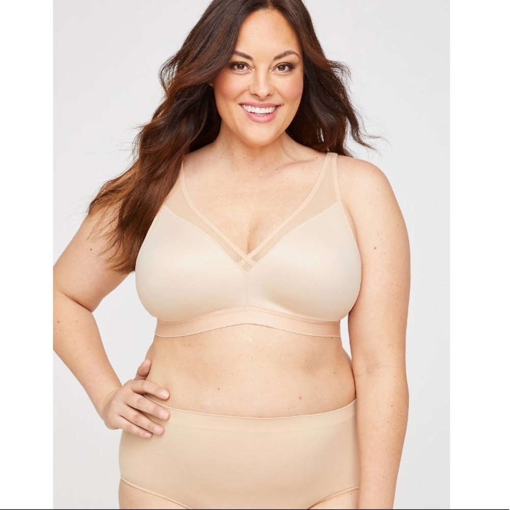 LAST ONE!! New Plus Size Simply Cool No Wire Bra Nude Size 44D
